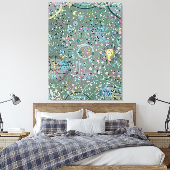 Impressão Em Tela Arte Abstrata: Através do Prado  (Insitu(Quarto))