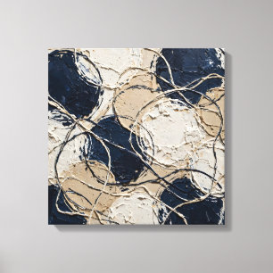 Impressão Em Tela Arte Abstrata de Arco de Meados do Século -