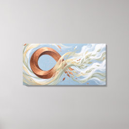 Impressão Em Tela Arte Abstrata de Economia Circular Negócios Susten