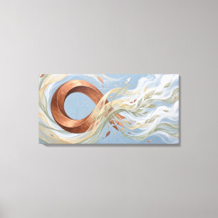 Impressão Em Tela Arte Abstrata de Economia Circular Negócios Susten