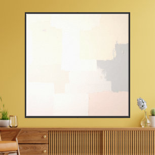 Impressão Em Tela Arte abstrata em tons pastel neutros para impressã