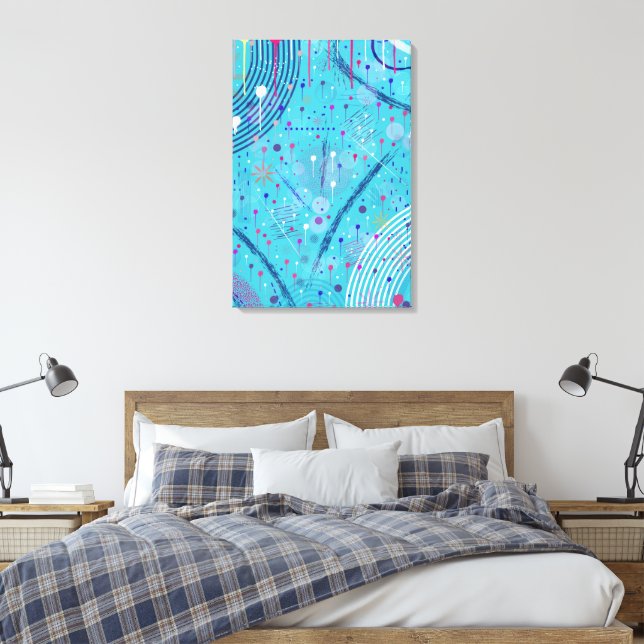 Impressão Em Tela Arte abstrata: faíscas no céu (Insitu(Quarto))