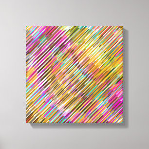 Impressão Em Tela Arte Abstrata Linear