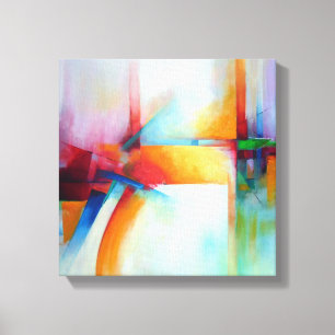 Impressão Em Tela Arte abstrata moderna pintura acrílica elegante