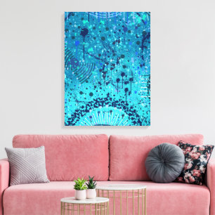 Impressão Em Tela Arte Abstrata: Sinfonia no Mar