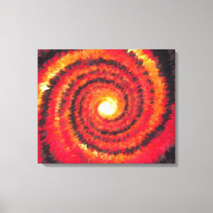 IMPRESSÃO EM TELA ARTE ABSTRATA SOL ESPIRAL ÍGNEO