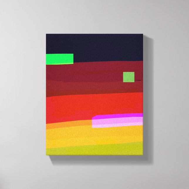 Impressão Em Tela Arte Abstrato (Frente)