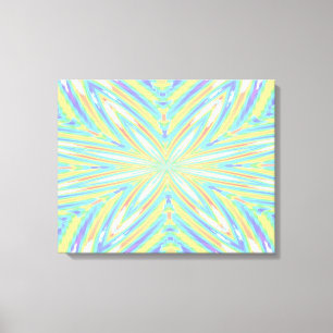 Impressão Em Tela Arte Abstrato Azul Molhada