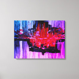 Impressão Em Tela Arte Abstrato Azul Negra Negra Negra Moderna e Úni