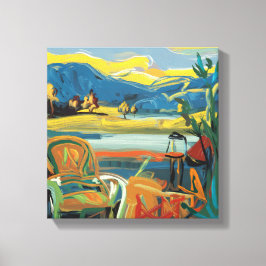 Impressão Em Tela Arte Abstrato moderna: Uma jornada através das cor