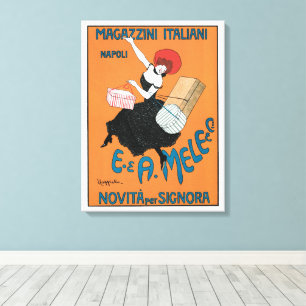 Impressão Em Tela Arte Antiga Arte Nova Magazzini Italiani por Capie