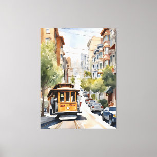 Impressão Em Tela Arte aquarela de São Francisco