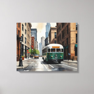 Impressão Em Tela Arte aquosa de Chicago