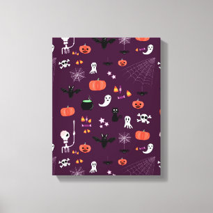 Impressão Em Tela Arte Assustadoramente Fofa de Halloween