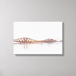 Impressão Em Tela Arte Atmosférica da Ponte Forth
