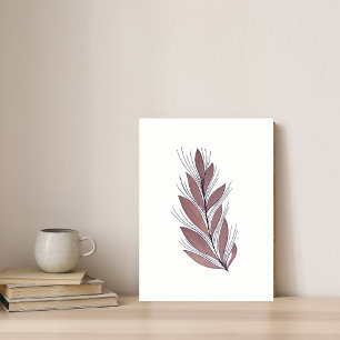 Impressão Em Tela Arte Botânica Minimalista - Pedras Terrestres Suav