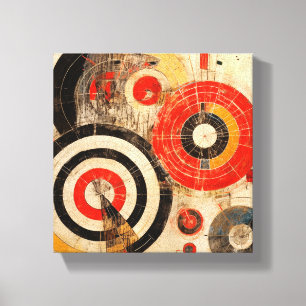Impressão Em Tela Arte Circular