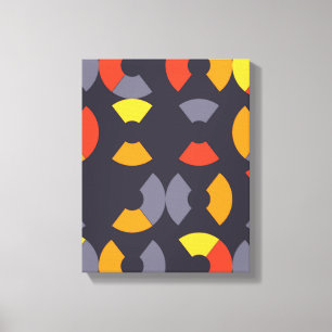 Impressão Em Tela Arte circular colorida, legal, moderna, urbana