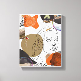 Impressão Em Tela Arte Colorida de Mão Abstrato