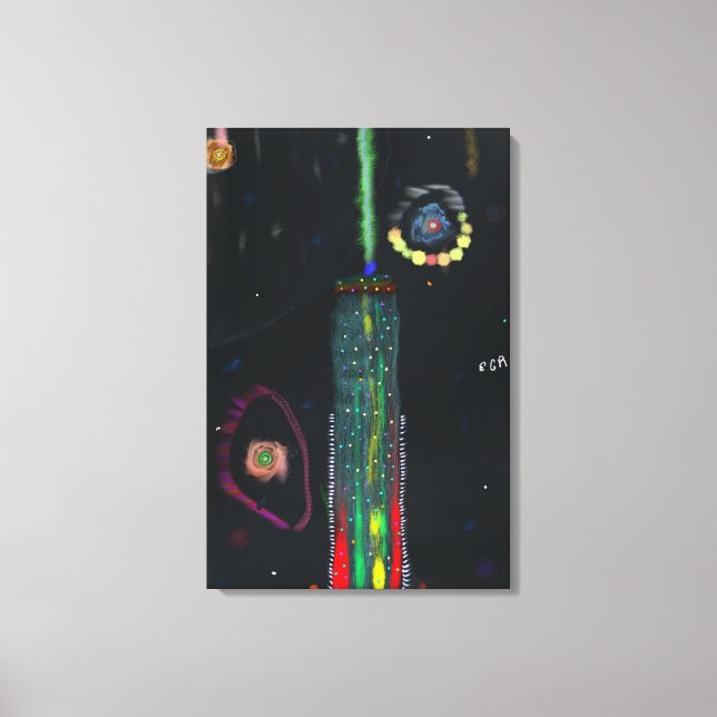 Impressão Em Tela Arte Cósmica (Frente)
