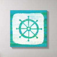 Arte Costeira | Roda de direção aqua
