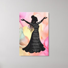 Impressão Em Tela Arte Cristã de Parede de Lona Mulher Piedosa