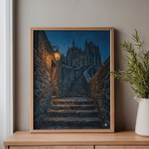 Arte da Lanterna do Crepúsculo de Mont Saint-Miche