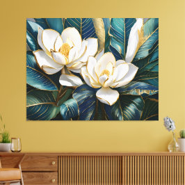 Impressão Em Tela Arte da Magnolia Meridional