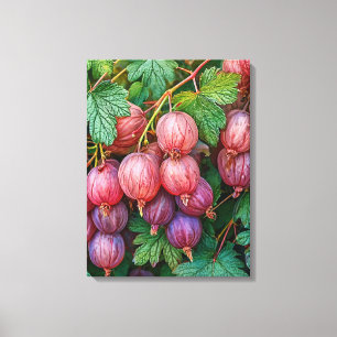 Impressão Em Tela Arte da natureza da groselha