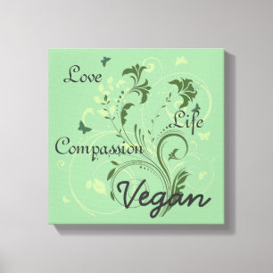 Impressão Em Tela Arte da parede do Vegan
