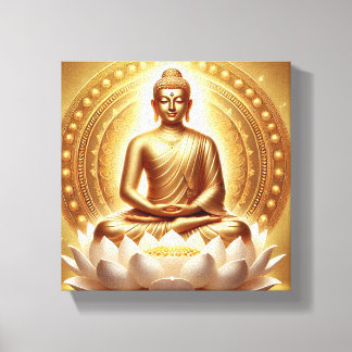 Impressão Em Tela Arte da Pose Meditativa de Mahavira - Iluminação e