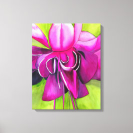 Impressão Em Tela Arte das flores de pop de Fuchsia, rosa, cor-de-ro