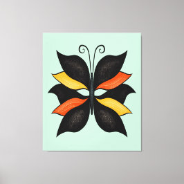 Impressão Em Tela Arte de Abstrato de Borboleta bonito