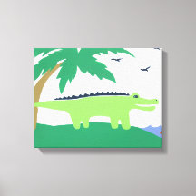 Arte de Alligador Tropical para Crianças, Safari S