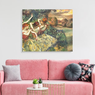 Impressão Em Tela Arte de Balé Quatro Dançarinas Vintage Edgar Degas
