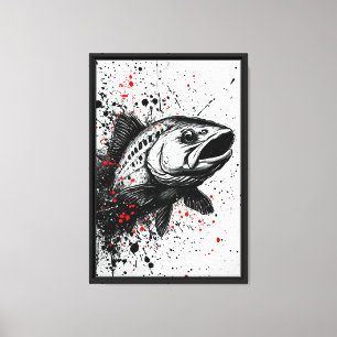 Impressão Em Tela Arte de Bass de Arte Espalhada Arte de Parede de P