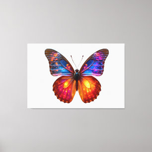 Impressão Em Tela Arte de Borboleta Linda