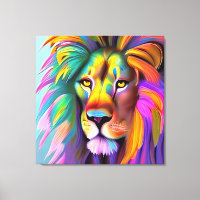 Arte de Fantasia Mística com abstrato Lion