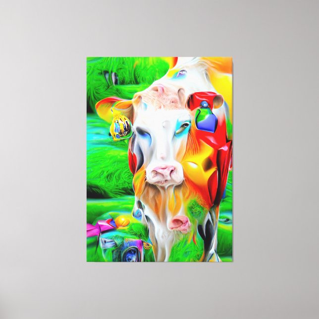 Impressão Em Tela Arte de Fazenda Surreal (Frente)