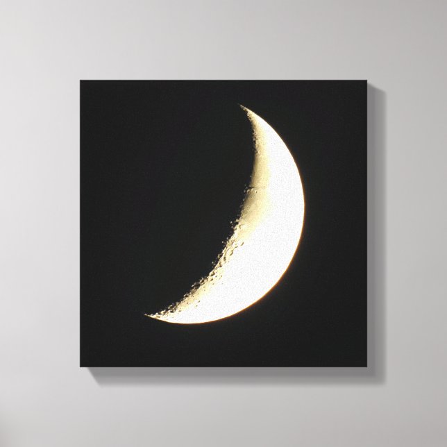 Impressão Em Tela Arte de Fotografia da Lua (Frente)