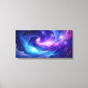 Impressão Em Tela Arte de Galáxia Cósmica