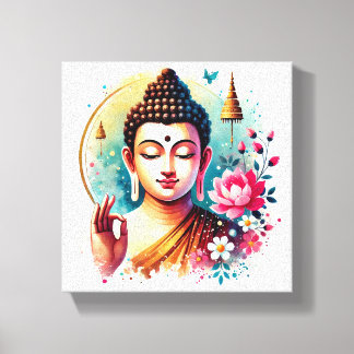 Impressão Em Tela Arte de Gautam Buddha