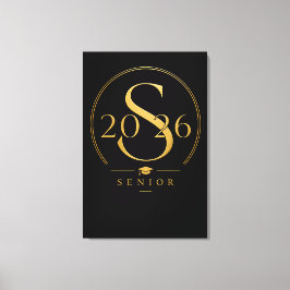 Impressão Em Tela Arte de Graduação Personalizada Nome Senior 2026