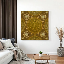 Impressão Em Tela Arte de hexa-ouro ursidae