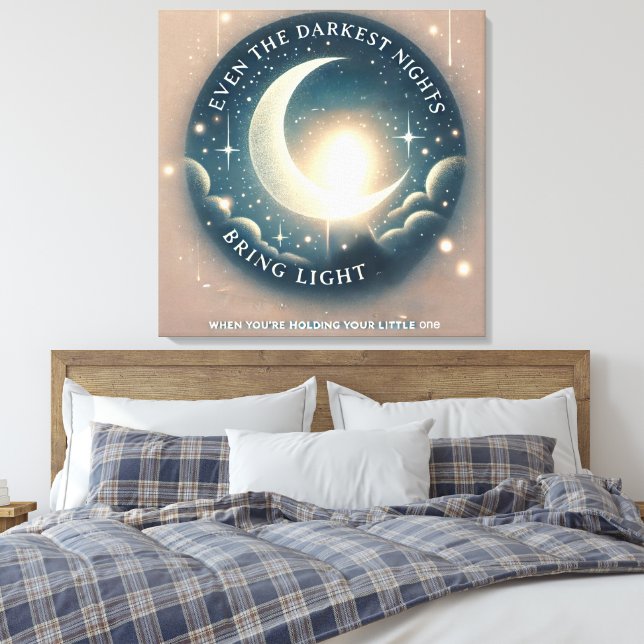Impressão Em Tela Arte de IA Berçário Celestial  (Insitu(Quarto))