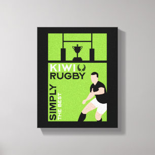 Impressão Em Tela Arte de Jogadores de Rugby da NZ Kiwi