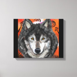 Impressão Em Tela Arte de Lobo