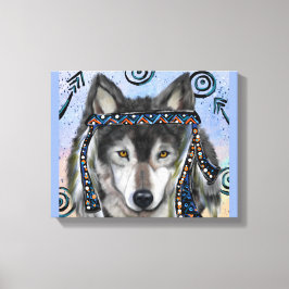 Impressão Em Tela Arte de Lobo