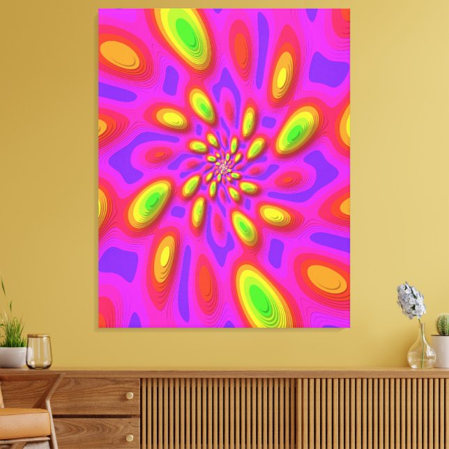 Impressão Em Tela Arte de Mandala de Estado Próprio Quântico (Insitu(Sala de estar))