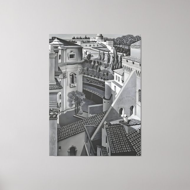 Impressão Em Tela arte de MC Escher (Frente)